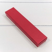 Коробка Прямоугольная 20*4,5*2,7 "Ромбики" Красный 1/12 1/240 Арт: 612204/1