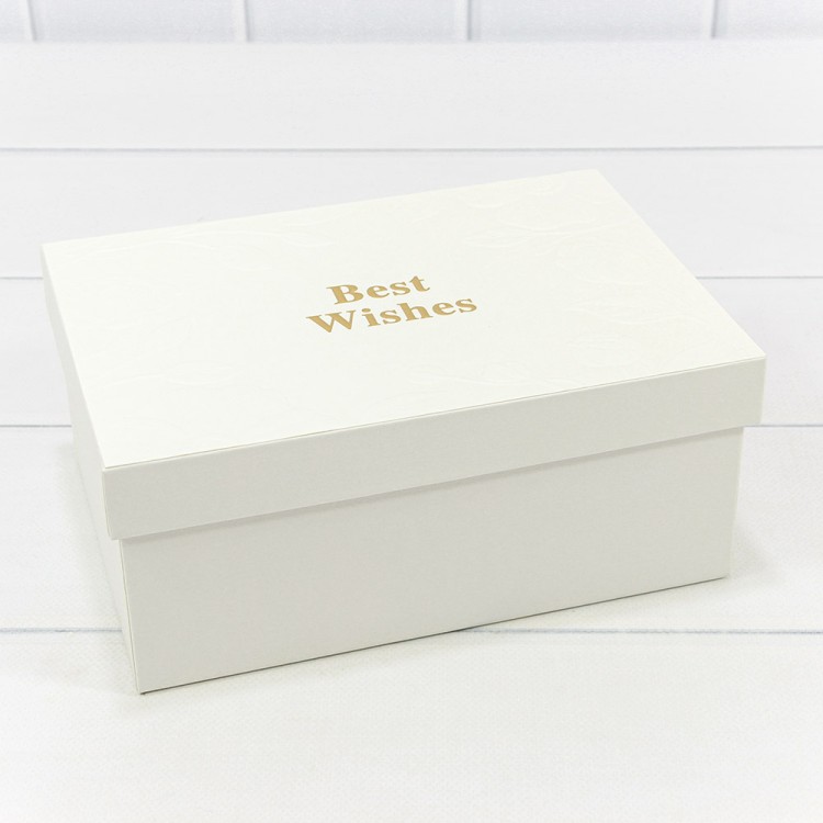 Коробки Прямоугольные Набор 1/3 22,5*16*9,5 "Best Wishes" Бежевый 1/20 Арт: 721818/2