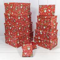 Коробки Прямоугольные Набор 1/10 34*26*15,3 "Новый год"-3090 1/6 Арт: 730604/3090 - Коробки Прямоугольные Набор 1/10 34*26*15,3 "Новый год"-3090 1/6 Арт: 730604/3090