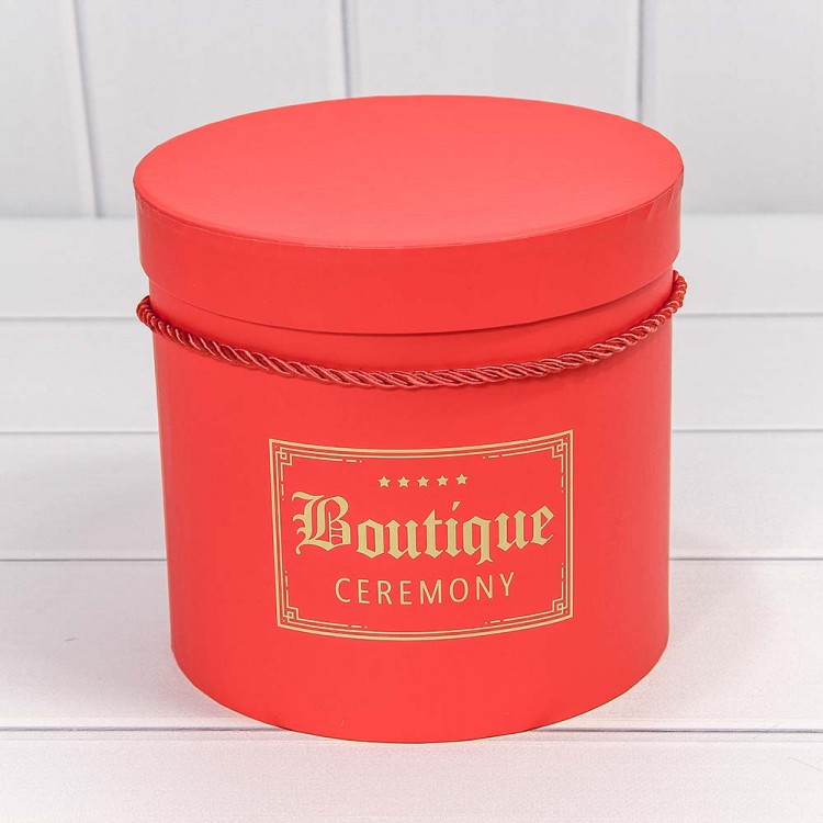 Коробки Цилиндр Набор 1/3 18,3*17,2 "Boutique" Красный 1/12 Арт: 720195/4