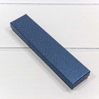 Коробка Прямоугольная 20*4,5*2,7 "Ромбики" Синий 1/12 1/240 Арт: 612204/5