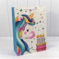 Пакет подарочный &quot;Единорог&quot; (микс) 32*45*15 210г 1/20 1/120 Арт: 000117A - Пакет подарочный "Единорог" (микс) 32*45*15 210г 1/20 1/120 Арт: 000117A