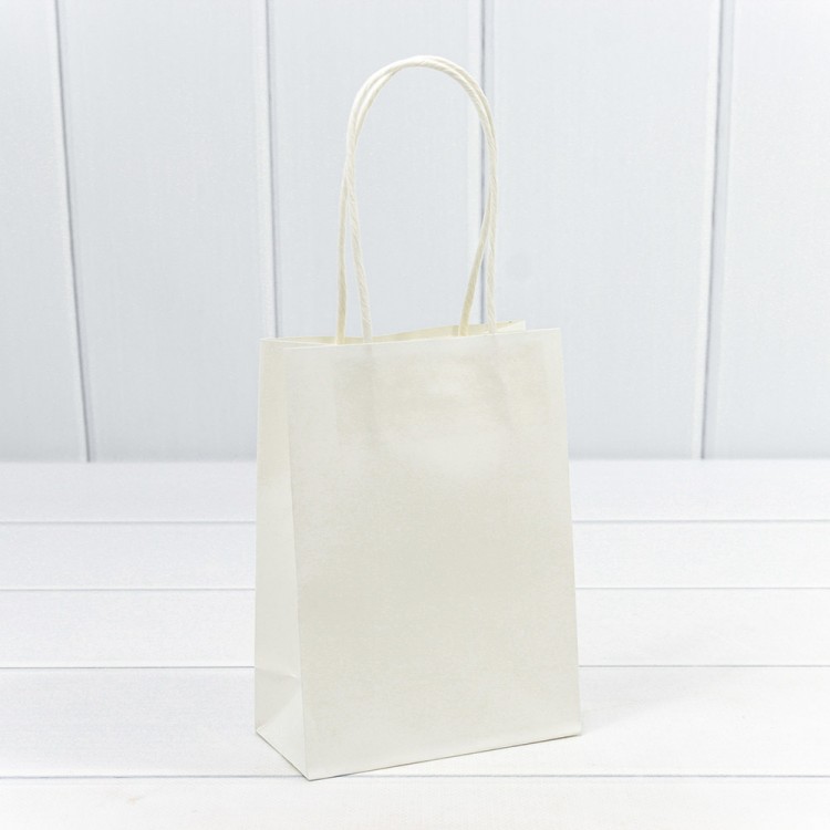 Пакет подарочный Крафт Белый 12*15*6 120г 1/20 1/240 Арт: 214H/1