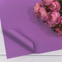 Плёнка в листах 55*55 (20 шт.) матовая "Корейская" 65мкм Фиолетовый 1/60 Арт: 1698/7441