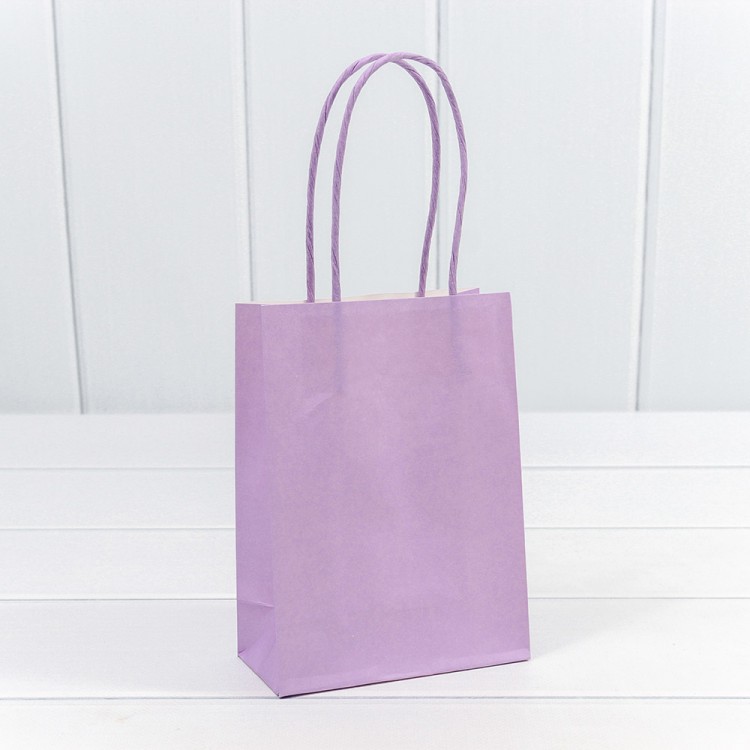 Пакет подарочный Крафт Сиреневый 12*15*6 120г 1/20 1/240 Арт: 214H/530