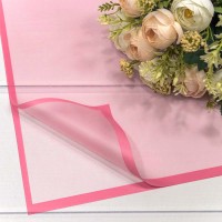 Плёнка в листах 58*58 (20 шт.) матовая с рамкой 50мкм Малиново-розовый 1/60 Арт: 1692/2450