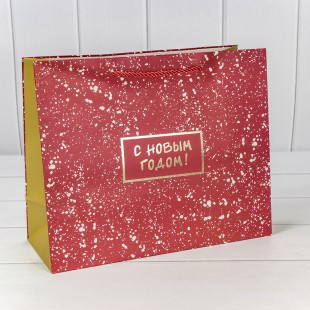 Пакет подарочный "Новый год" (406) 32*26*13 1/20 1/120 Арт: 300406CA