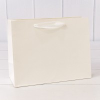 Пакет подарочный Крафт Белый 23*18*10 180г 1/10 1/360 Арт: 000222EA/9