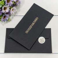 Конверт подарочный 16,9*9,4см 1303 1/10 1/250 Арт: 003013/3