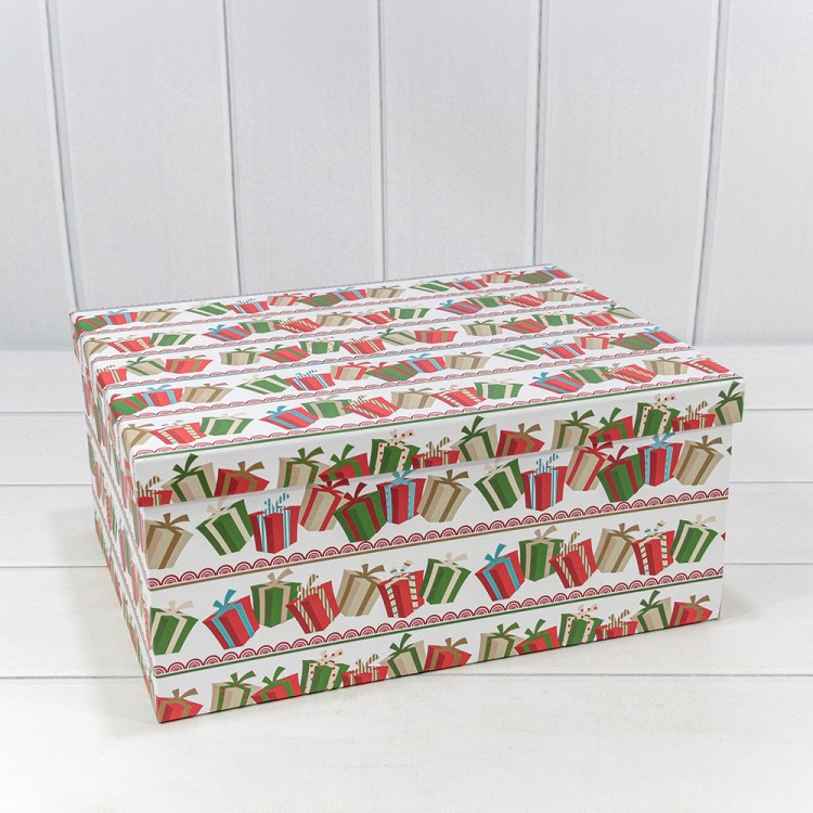 Коробки Прямоугольные Набор 1/10 34*26*15,3 "Новый год"-3015 1/6 Арт: 730604/3015