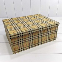 Коробки Прямоугольные Набор 1/15 42,5*33*17,6 "Клетка" Жёлтый 1/2 Арт: 721902/1438