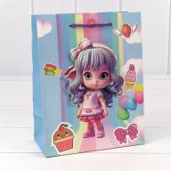 Пакет подарочный с 3D аппликацией &quot;Детский&quot; (микс 265) 18*23*10 210г 1/20 1/360 Арт: 000265E - Пакет подарочный с 3D аппликацией "Детский" (микс 265) 18*23*10 210г 1/20 1/360 Арт: 000265E