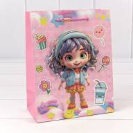 Пакет подарочный с 3D аппликацией &quot;Детский&quot; (микс 265) 18*23*10 210г 1/20 1/360 Арт: 000265E - Пакет подарочный с 3D аппликацией "Детский" (микс 265) 18*23*10 210г 1/20 1/360 Арт: 000265E