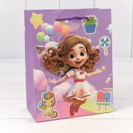 Пакет подарочный с 3D аппликацией &quot;Детский&quot; (микс 265) 18*23*10 210г 1/20 1/360 Арт: 000265E - Пакет подарочный с 3D аппликацией "Детский" (микс 265) 18*23*10 210г 1/20 1/360 Арт: 000265E