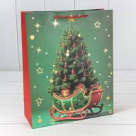 Пакет подарочный &quot;Новый год&quot; (микс 415) 26*32*10 210г 1/20 1/240 Арт: 300415C - Пакет подарочный "Новый год" (микс 415) 26*32*10 210г 1/20 1/240 Арт: 300415C