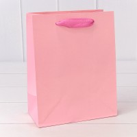 Пакет подарочный Крафт Розовый 18*23*10 180г 1/10 1/360 Арт: 000222E/182