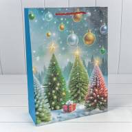 Пакет подарочный &quot;Новый год&quot; (микс 419) 30*41,5*12 210г 1/20 1/120 Арт: 300419A - Пакет подарочный "Новый год" (микс 419) 30*41,5*12 210г 1/20 1/120 Арт: 300419A