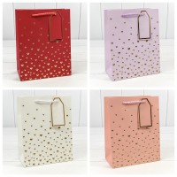 Пакет подарочный с тиснением "Сердечки" (микс 1) 18*23*10 210г 1/20 1/360 Арт: 000880E