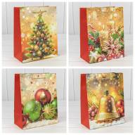 Пакет подарочный &quot;Новый год&quot; (микс 420) 18*23*10 210г 1/20 1/360 Арт: 300420E - Пакет подарочный "Новый год" (микс 420) 18*23*10 210г 1/20 1/360 Арт: 300420E