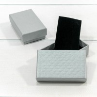 Коробка Прямоугольная 8*5*2,5 "Ромбики-2" Серый 1/24 1/360 Арт: 62785/6