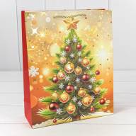 Пакет подарочный &quot;Новый год&quot; (микс 420) 26*32*10 210г 1/20 1/240 Арт: 300420C - Пакет подарочный "Новый год" (микс 420) 26*32*10 210г 1/20 1/240 Арт: 300420C