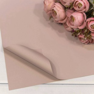 Плёнка в листах 55*55 (20 шт.) матовая "Корейская" 65мкм Персиковый-3544 1/60 Арт: 1698/3544