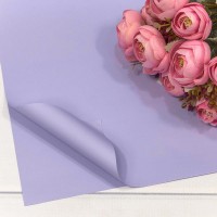 Плёнка в листах 55*55 (20 шт.) матовая "Корейская" 65мкм Серо-лавандовый 1/60 Арт: 1698/263