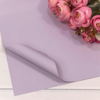 Плёнка в листах 55*55 (20 шт.) матовая "Корейская" 65мкм Сиреневый-2043 1/60 Арт: 1698/2043