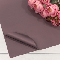 Плёнка в листах 55*55 (20 шт.) матовая "Корейская" 65мкм Серо-пурпурный 1/60 Арт: 1698/7639