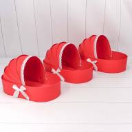 Коробки "Люлька" Набор 1/3 39*23,3*9 Красный 1/18 Арт: 720970/3 - Коробки "Люлька" Набор 1/3 39*23,3*9 Красный 1/18 Арт: 720970/3