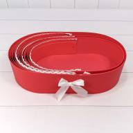 Коробки "Люлька" Набор 1/3 39*23,3*9 Красный 1/18 Арт: 720970/3 - Коробки "Люлька" Набор 1/3 39*23,3*9 Красный 1/18 Арт: 720970/3