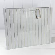 Пакет подарочный с тиснением "Полосы" (микс) 50*40*15 210г 1/20 1/80 Арт: 000490T - Пакет подарочный с тиснением "Полосы" (микс) 50*40*15 210г 1/20 1/80 Арт: 000490T