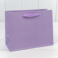 Пакет подарочный Крафт "Люкс" 23*18*10 210г Сиреневый 1/10 1/360 Арт: 000221EA/2072