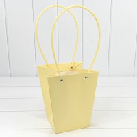 Пакет подарочный "Ваза для цветов" 20*17*12 230г Песочный 1/10 1/120 Арт: 000170E/7499