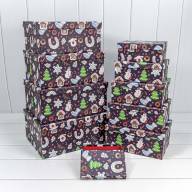 Коробки Прямоугольные Набор 1/10 34*26*15,3 "Новый год"-2626 1/6 Арт: 730604/2626 - Коробки Прямоугольные Набор 1/10 34*26*15,3 "Новый год"-2626 1/6 Арт: 730604/2626