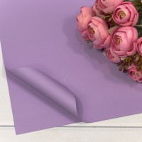 Плёнка в листах 55*55 (20 шт.) матовая "Корейская" 65мкм Сиреневый-522 1/60 Арт: 1698/522