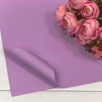 Плёнка в листах 55*55 (20 шт.) матовая "Корейская" 65мкм Сиреневый-2058 1/60 Арт: 1698/2058