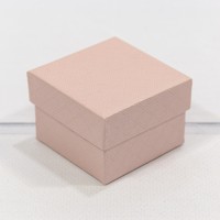 Коробка Квадратная 5,5*5,5*3,5 "Ромбики" Светло-розовый 1/24 1/360 Арт: 61255/8