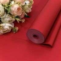 Плёнка 0,59*34м 900г "Корейская" 65мкм Малиново-красный 1/6 1/12 Арт: 90038/193