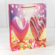 Пакет подарочный с 3D аппликацией "Сердца" (микс 112) 26*32*10 210г 1/20 1/240 Арт: 000112C - Пакет подарочный с 3D аппликацией "Сердца" (микс 112) 26*32*10 210г 1/20 1/240 Арт: 000112C
