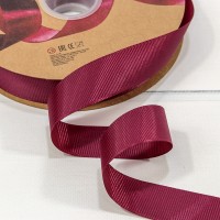 Лента Репсовая 2,5см*100ярд Класс А Винный 1/8 1/32 Арт: 597-25/83