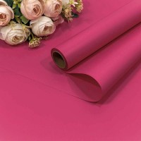 Плёнка 0,58*10м матовая "Корейская" 65мкм Малиново-розовый-7424 1/30 Арт: 1638/7424