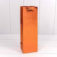 Пакет подарочный &quot;Кожа крокодила&quot; (микс) 11*33*9 1/20 1/240 Арт: 000162Q - Пакет подарочный "Кожа крокодила" (микс) 11*33*9 1/20 1/240 Арт: 000162Q